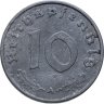 Купить Германия, Третий рейх 10 рейхс пфеннигов (reichspfennig) 1943 двор А