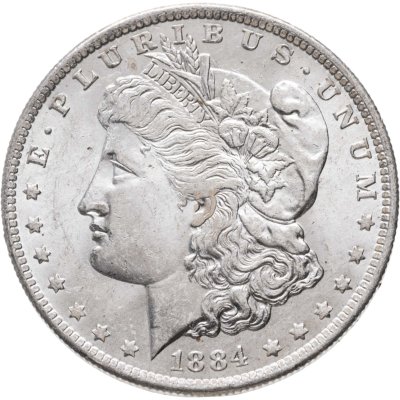 купить США 1 доллар (dollar) 1884 O Доллар Моргана знак монетного двора: "O" - Новый Орлеан