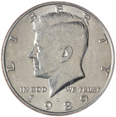 купить США 50 центов (1/2 доллара, half dollar) 1989 D "Kennedy Half Dollar"
