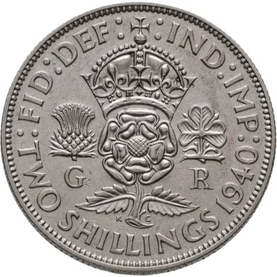 купить Великобритания 2 шиллинга (флорин, shillings) 1940