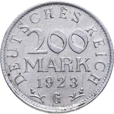 купить Германия 200 марок 1923 "G" - Карлсруэ