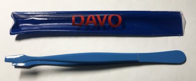 купить Пинцет филателистический DAVO Blue 12 см с прямой лопаткой (DAVO. Нидерланды)