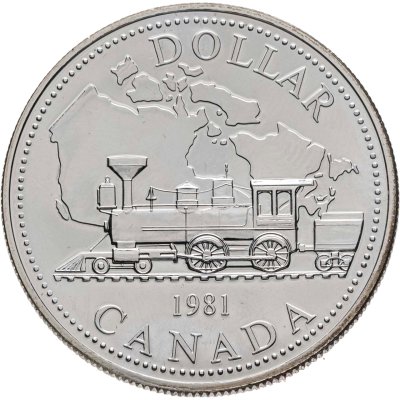 купить Канада 1 доллар (dollar) 1981 100 лет Трансконтинентальной железной дороге