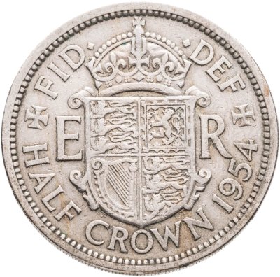 купить Великобритания 1/2 кроны (crown) 1954