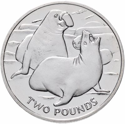 купить Южная Георгия 2 фунта (pounds) 2017 Морские слоны
