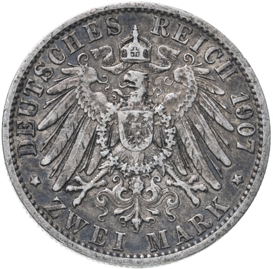 купить Пруссия 2 марки (mark) 1907 A