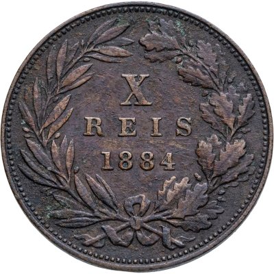 купить Португалия 10 реалов (рейс, reis) 1884