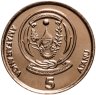 Купить Руанда 5 франков (francs) 2009