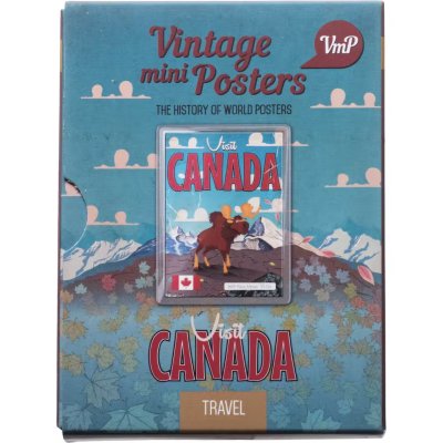 купить Ниуэ 1 доллар 2015 "Винтажные постеры - Визит в Канаду Лось" в блистере