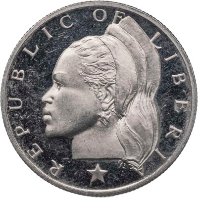 купить Либерия 50 центов (cents) 1973