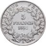 Купить Франция 5 франков (francs) 1852 A  знак монетного двора: "A" - Париж