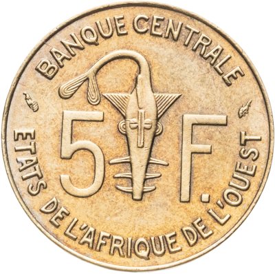 купить Западная Африка (BCEAO) 5 франков (francs) 1990