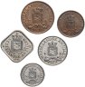 Купить Нидерландские Антильские острова набор из 5 монет 1970-1978