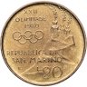Купить Сан-Марино 20 лир (lire) 1980   "XXII летние Олимпийские Игры, Москва 1980"