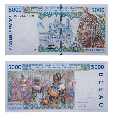 купить Кот д'Ивуар 5000 франков 2002