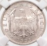 Купить Германия 2 рейхсмарки (reichsmark) 1925 A  знак монетного двора "A" — Берлин в слабе ННР MS66