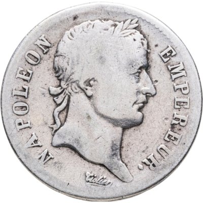 купить Франция 1 франк 1808, император Наполеон I Бонапарт