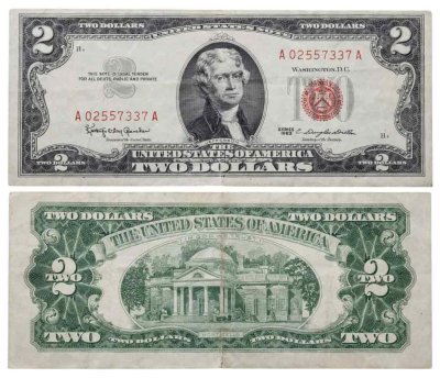 купить США 2 доллара 1963 года (Pick 382a)