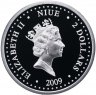 Купить Остров Ниуэ 2 доллара 2009 "12 дней рождества: день 5-й, золотые кольца"