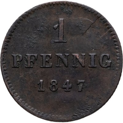 купить Бавария 1 пфенниг 1847