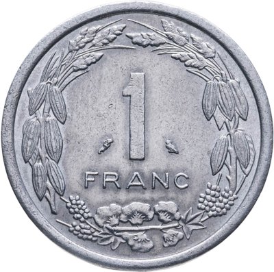 купить Центральная Африка (BEAC) 1 франк (franc) 1974