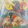 Купить Шкатулка "Тарас Бульба", подпись художника "М.Н.", п. Мстера, папье-маше, роспись, лак, СССР, 1970-1990 гг.