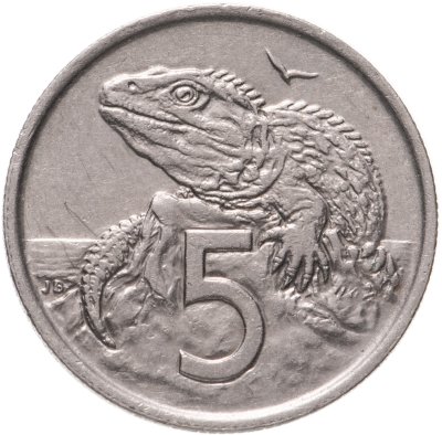 купить Новая Зеландия 5 центов (cents) 1975