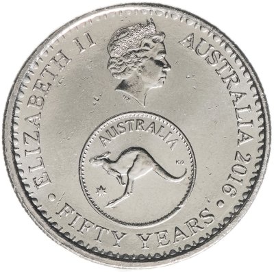 купить Австралия 5 центов 2016 "50 лет переходу на десятичную систему национальной валюты"