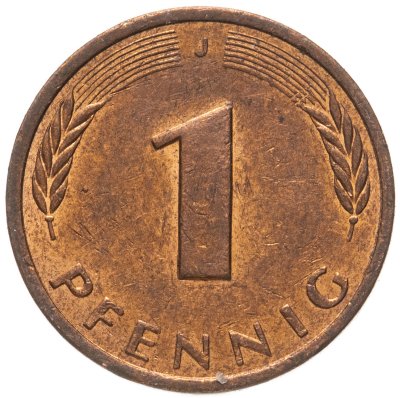 купить Германия (ФРГ) 1 пфенниг (pfennig) 1986