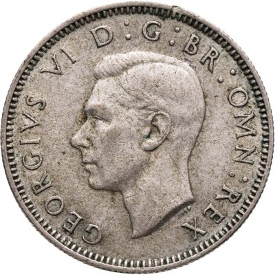 купить Великобритания 1 шиллинг (shilling) 1942 Английский шиллинг - лев, стоящий на короне