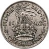 Купить Великобритания 1 шиллинг (shilling) 1942 Английский шиллинг - лев, стоящий на короне