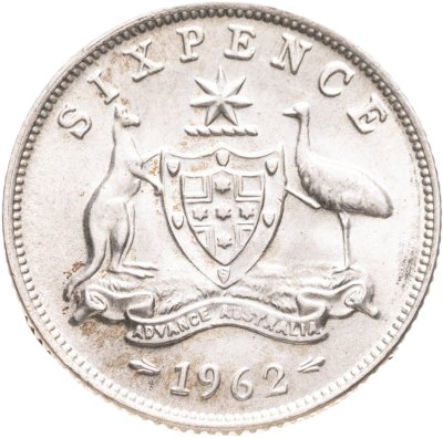 купить Австралия 6 пенсов (pence) 1962