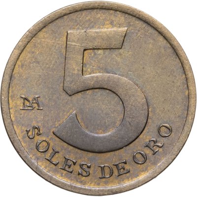 купить Перу 5 солей (soles) 1982
