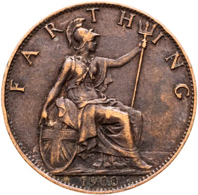 купить Великобритания 1 фартинг (farthing) 1900