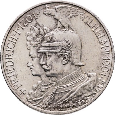 купить Германия (Империя) 2 марки (mark) 1901 "200 лет Пруссии"