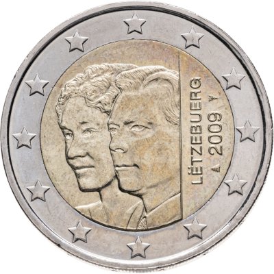 купить Люксембург 2 евро 2009 "90 лет со дня вступления на престол великой герцогини Шарлотты"