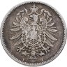 Купить Германия 1 марка 1887 знак монетного двора: "A"