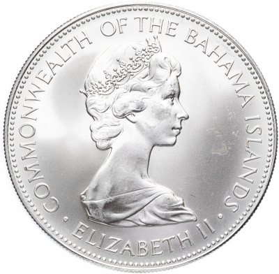 Купить Багамские острова 5 долларов (dollars) 1972