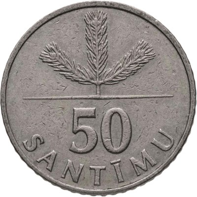 купить Латвия 50 сантимов (santimu) 1992