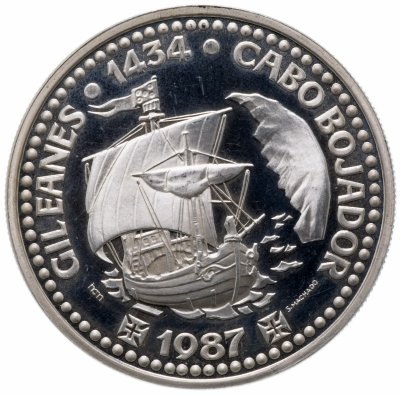 купить Португалия 100 эскудо (escudos) 1987 "Золотой век открытий - Жил Эанеш"