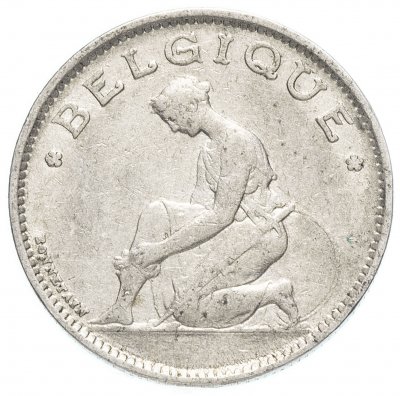 купить Бельгия 1 франк 1923-1935 (случайный год) Надпись - 'BELGIE'
