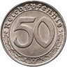 Купить Германия, Третий рейх 50 рейхспфеннигов (reichspfennig) 1938, знак монетного двора: "D" - Мюнхен