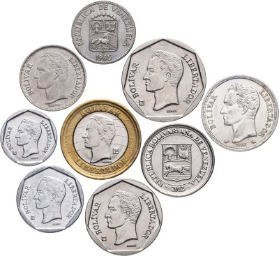 купить Венесуэла набор монет 1965-2012 (9 штук)