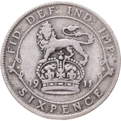 купить Великобритания 6 пенсов (pence) 1911