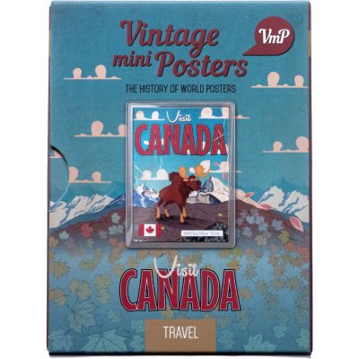 купить Ниуэ 1 доллар 2015 "Винтажные постеры - Визит в Канаду Лось" в блистере