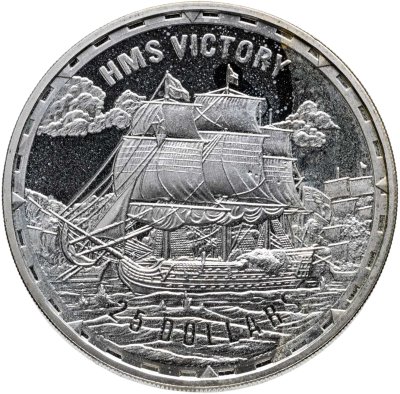 купить Соломоновы Острова 25 долларов (dollars) 2005 Легендарные боевые корабли - Виктория