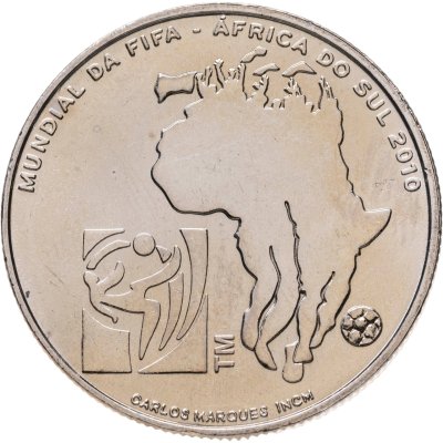 купить Португалия 2,5 евро 2010 "Чемпионат Мира по футболу 2010, Южная Африка"