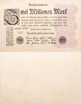 купить Германия 2000000 (2 миллиона) марок 1923 года