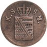 Купить Германия, Саксония 1 пфенниг 1856
