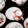 Купить Сервиз "Барбарис" на 6 персон (15 предметов), фарфор, деколь, золочение, роспись, Дмитровский фарфоровый завод (ДФЗ Вербилки), СССР, 1965-1991 гг.